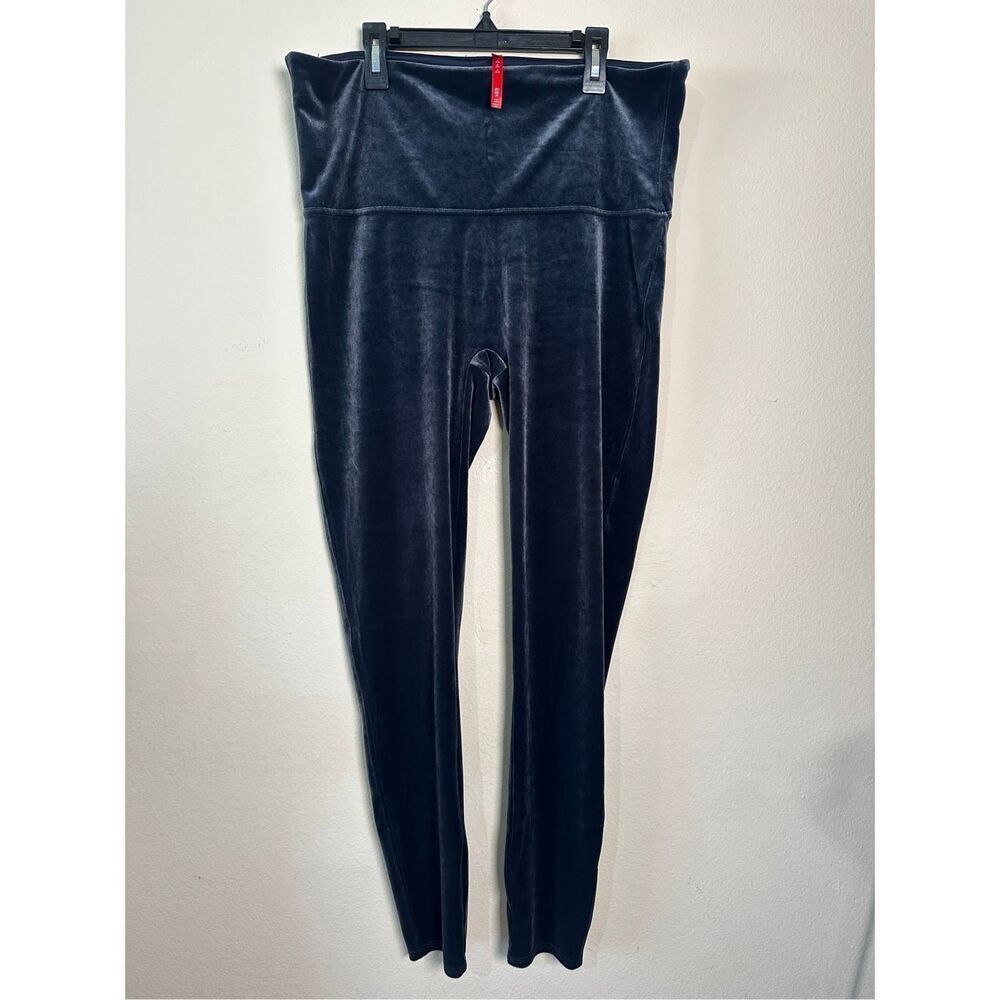 Spanx Velvet High Waist Dark Blue Sz 2X